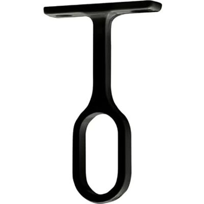 Cime Support central fixe pour tube penderie 30x15 ovale, zamak noir - Publicité Cime Support central fixe pour tube penderie 30x15 ovale, zamak noir - Publicité