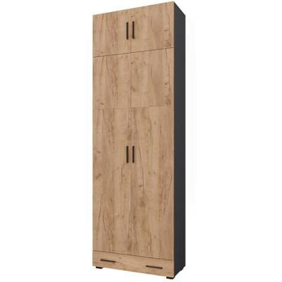 Vicco Étagère à dossiers Frank, Anthracite/chêne doré, 80x241.2cm avec Dessus d'armoire et Module de tiroirs, pour Un Rangement Clair des dossiers et classeurs - Publicité Vicco Étagère à dossiers Frank, Anthracite/chêne doré, 80x241.2cm avec Dessus d'armoire et Module de tiroirs, pour Un Rangement Clair des dossiers et classeurs - Publicité