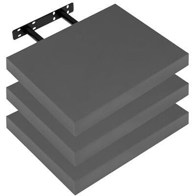 WOLTU Étagère Murale, Étagère Suspendue, Étagère Flottante en MDF, Lot de 3, pour Salon, Cuisine, Chambre, Salle de Bain etc RG9371dgr-3 - Publicité WOLTU Étagère Murale, Étagère Suspendue, Étagère Flottante en MDF, Lot de 3, pour Salon, Cuisine, Chambre, Salle de Bain etc RG9371dgr-3 - Publicité