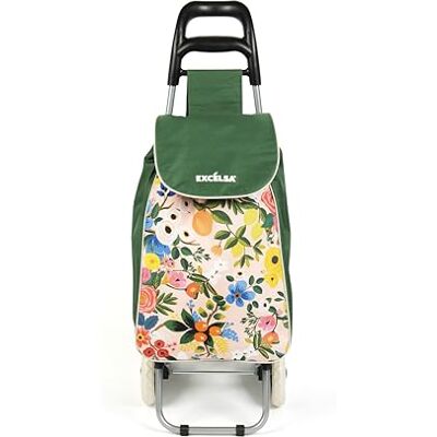 Excelsa Fiori Frida Chariot Porte-Charges, capacité 38 L, Sac Amovible, Hydrofuge - Publicité Excelsa Fiori Frida Chariot Porte-Charges, capacité 38 L, Sac Amovible, Hydrofuge - Publicité