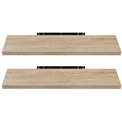 EUGAD Étagère Murale Lot de 2 étagères tablettes Style Moderne en Bois,80x22,9x3,8cm Chêne Jaune 0117QJ-2 - Publicité EUGAD Étagère Murale Lot de 2 étagères tablettes Style Moderne en Bois,80x22,9x3,8cm Chêne Jaune 0117QJ-2 - Publicité