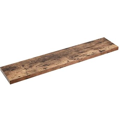 ACAZA Étagère Murale, Tablette Flottante, Étagère Suspendue, pour Livres, Photos, décoration, 120 cm, MDF, Design Industriel, Marron Rustique - Publicité ACAZA Étagère Murale, Tablette Flottante, Étagère Suspendue, pour Livres, Photos, décoration, 120 cm, MDF, Design Industriel, Marron Rustique - Publicité