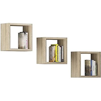 AKORD Etagere Cube Murale Lot de 3 Etagère Carrée 25x25 cm Etagere Carre Mural pour Livres Fleurs Salon Chambre Design Fonctionnel Cube Mural de Rangement Panneau Stratifié 16mm - Publicité AKORD Etagere Cube Murale Lot de 3 Etagère Carrée 25x25 cm Etagere Carre Mural pour Livres Fleurs Salon Chambre Design Fonctionnel Cube Mural de Rangement Panneau Stratifié 16mm - Publicité