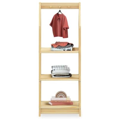 IDIMEX Étagère pour enfant Sally, maison en forme, 3 étagères, crochets pratiques, chambre d'enfant - Publicité IDIMEX Étagère pour enfant Sally, maison en forme, 3 étagères, crochets pratiques, chambre d'enfant - Publicité