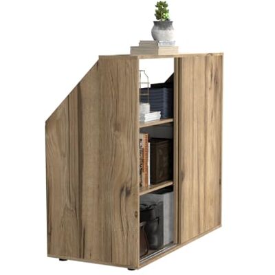 VDD Armoire à Compartiments Armoire à vêtements Armoire de Rangement Armoire Murale inclinée - Publicité VDD Armoire à Compartiments Armoire à vêtements Armoire de Rangement Armoire Murale inclinée - Publicité