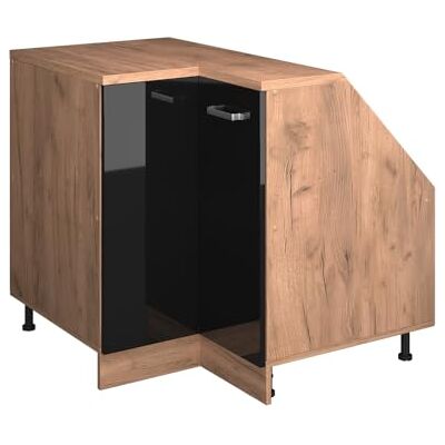 Vicco Meuble de Cuisine d'angle pour combles R-Line, Noir Haute Brillance, 75.6cm 1 Porte, 60 cm de Profondeur, pour Une Combinaison Libre au Sein de systèmes de Cuisine modulaires - Publicité Vicco Meuble de Cuisine d'angle pour combles R-Line, Noir Haute Brillance, 75.6cm 1 Porte, 60 cm de Profondeur, pour Une Combinaison Libre au Sein de systèmes de Cuisine modulaires - Publicité