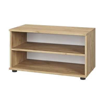 Vicco Armoire de Salon Berno, Chêne doré/Blanc, 70.8x38.9cm avec 2 Compartiments, pour Le Rangement de Livres et d’Objets de décoration - Publicité Vicco Armoire de Salon Berno, Chêne doré/Blanc, 70.8x38.9cm avec 2 Compartiments, pour Le Rangement de Livres et d’Objets de décoration - Publicité