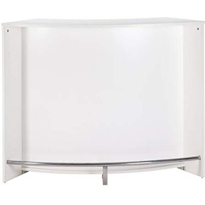 SIMMOB Meuble Bar, Meuble Comptoir Blanc 135 cm Blanc - Publicité SIMMOB Meuble Bar, Meuble Comptoir Blanc 135 cm Blanc - Publicité