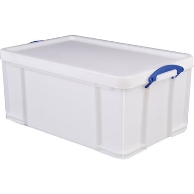 Boîte de rangement Really Useful - 64L - Blanc - 71x44x31 cm - Publicité Boîte de rangement Really Useful - 64L - Blanc - 71x44x31 cm - Publicité