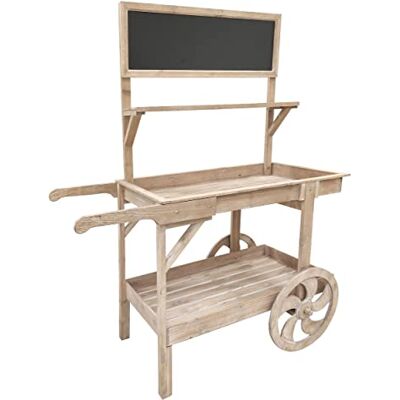 AUBRY GASPARD Chariot en Bois Finition Antique Pin L 112 x H 144 x P 59 cm Roues en Bois Livré en Kit Idéal comme Présentoir Statique Élément de Décoration Jardin ou Terrasse - Publicité AUBRY GASPARD Chariot en Bois Finition Antique Pin L 112 x H 144 x P 59 cm Roues en Bois Livré en Kit Idéal comme Présentoir Statique Élément de Décoration Jardin ou Terrasse - Publicité