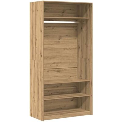 vidaXL Garde-Robe chêne Artisanal 100x50x200 cm Bois d'ingénierie, Armoire de Rangement, Organisateur de Garde-Robe, Armoire, Placard - Publicité vidaXL Garde-Robe chêne Artisanal 100x50x200 cm Bois d'ingénierie, Armoire de Rangement, Organisateur de Garde-Robe, Armoire, Placard - Publicité