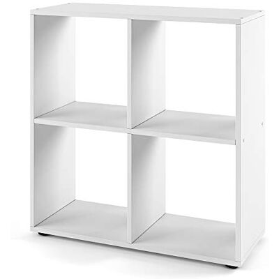 Vicco Meuble de Rangement Cube Tetra, Blanc, 72.6x72cm, pour Le Rangement et la présentation de Livres ou de boîtes décoratives - Publicité Vicco Meuble de Rangement Cube Tetra, Blanc, 72.6x72cm, pour Le Rangement et la présentation de Livres ou de boîtes décoratives - Publicité