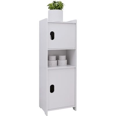 LANTUS Meuble de Salle de Bain, Meuble de Rangement, Armoire sur Pied, pour Salle de Bain, Salon, Salle à Manger, Cuisine, Style Moderne,24 x 20 x 72 cm Blanc - Publicité LANTUS Meuble de Salle de Bain, Meuble de Rangement, Armoire sur Pied, pour Salle de Bain, Salon, Salle à Manger, Cuisine, Style Moderne,24 x 20 x 72 cm Blanc - Publicité
