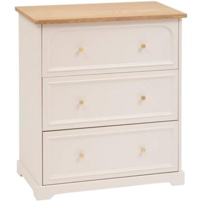 ATMOSPHERA CREATEUR D'INTERIEUR Atmosphera Commode mohea Ivoire 3 tiroirs - Publicité ATMOSPHERA CREATEUR D'INTERIEUR Atmosphera Commode mohea Ivoire 3 tiroirs - Publicité