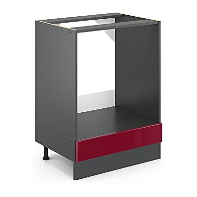 Vicco Meuble pour Four R-Line, Rouge Brillant, 60cm sans PT, pour Une Combinaison Libre au Sein de systèmes de Cuisine modulaires - Publicité Vicco Meuble pour Four R-Line, Rouge Brillant, 60cm sans PT, pour Une Combinaison Libre au Sein de systèmes de Cuisine modulaires - Publicité