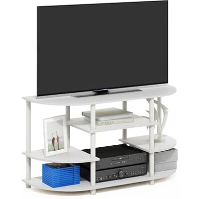 Furinno Jaya Meuble TV d'angle Au Design Épuré, Compatible avec Les Téléviseurs Jusqu'À 46 Pouces, Idéal pour Le Salon Ou La Chambre, Blanc - Publicité Furinno Jaya Meuble TV d'angle Au Design Épuré, Compatible avec Les Téléviseurs Jusqu'À 46 Pouces, Idéal pour Le Salon Ou La Chambre, Blanc - Publicité