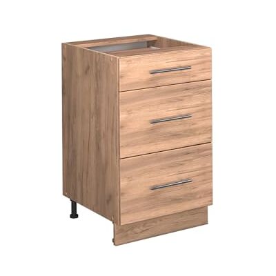 Vicco Meuble Cuisine Fame-Line, Chêne de Force doré, 50cm sans PT, à Combiner avec d'autres modules de la série Fame-Line - Publicité Vicco Meuble Cuisine Fame-Line, Chêne de Force doré, 50cm sans PT, à Combiner avec d'autres modules de la série Fame-Line - Publicité