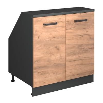 Vicco Meuble sous Pente R-Line, Chêne de Force doré, 80cm 2 Portes, 60 cm de Profondeur, pour Une Combinaison Libre au Sein de systèmes de Cuisine modulaires - Publicité Vicco Meuble sous Pente R-Line, Chêne de Force doré, 80cm 2 Portes, 60 cm de Profondeur, pour Une Combinaison Libre au Sein de systèmes de Cuisine modulaires - Publicité