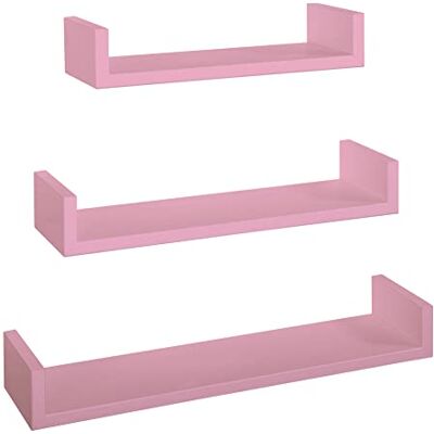 MODULARREDO CALAMITA Lot de 3 étagères murales, étagères murales design, étagère murale, 60 x 8 x 15,5 cm, 50 x 8 x 15,5 cm, 40 x 8 x 15,5 cm, rose blush Made in Italy - Publicité MODULARREDO CALAMITA Lot de 3 étagères murales, étagères murales design, étagère murale, 60 x 8 x 15,5 cm, 50 x 8 x 15,5 cm, 40 x 8 x 15,5 cm, rose blush Made in Italy - Publicité
