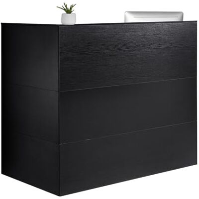 VEVOR Comptoir de Réception 140x80x120 cm, Banque d'accueil en Forme de L, Bureau de Réception avec Tiroir, Plateau de Clavier et Armoire de Rangement, Meuble pour Caisse, Hall, Salon et Bureau - Publicité VEVOR Comptoir de Réception 140x80x120 cm, Banque d'accueil en Forme de L, Bureau de Réception avec Tiroir, Plateau de Clavier et Armoire de Rangement, Meuble pour Caisse, Hall, Salon et Bureau - Publicité