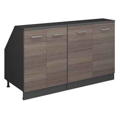 Vicco Meuble sous Pente R-Line, Gris Noble, 140cm Lot de 2 caissons 60 cm de Profondeur, Convient aux Murs inclinés et à Une Installation de Cuisine Variable - Publicité Vicco Meuble sous Pente R-Line, Gris Noble, 140cm Lot de 2 caissons 60 cm de Profondeur, Convient aux Murs inclinés et à Une Installation de Cuisine Variable - Publicité