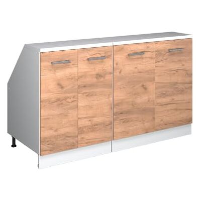 Vicco Meuble sous Pente R-Line, Chêne de Force doré, 140cm Lot de 2 caissons 60 cm de Profondeur, Convient aux Murs inclinés et à Une Installation de Cuisine Variable - Publicité Vicco Meuble sous Pente R-Line, Chêne de Force doré, 140cm Lot de 2 caissons 60 cm de Profondeur, Convient aux Murs inclinés et à Une Installation de Cuisine Variable - Publicité
