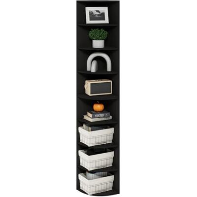 Furinno Turn-N-Tube, Ensemble De 2 Étagères d'angle, Bibliothèque d'angle À 5 Niveaux, Rangement Ouvertes, Rangement, Salon/Bureau, Garage, Noyer Columbia, Espresso - Publicité Furinno Turn-N-Tube, Ensemble De 2 Étagères d'angle, Bibliothèque d'angle À 5 Niveaux, Rangement Ouvertes, Rangement, Salon/Bureau, Garage, Noyer Columbia, Espresso - Publicité