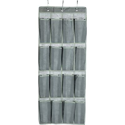 com-four ® Étagère Suspendue Pliable étagère de Porte avec 16 Compartiments Rangement pour Chaussures Organisateur (1 pièce gris/16 Compartiments) - Publicité com-four ® Étagère Suspendue Pliable étagère de Porte avec 16 Compartiments Rangement pour Chaussures Organisateur (1 pièce gris/16 Compartiments) - Publicité