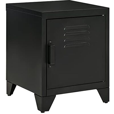 HOMCOM Table de chevet Table de chevet Table d'appoint avec étagère réglable Porte Table de nuit Design industriel Métal Noir 50 x 40 x 47,5 cm - Publicité HOMCOM Table de chevet Table de chevet Table d'appoint avec étagère réglable Porte Table de nuit Design industriel Métal Noir 50 x 40 x 47,5 cm - Publicité