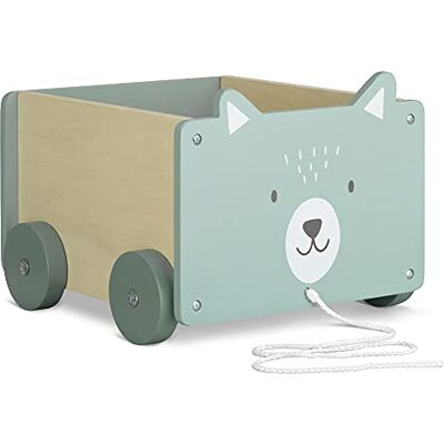 Navaris Bac à Jouet Boîte Rangement 25,5 x 24 x 20 cm Jouets Peluches Accessoires pour Enfant Bébé 4 roulettes Design Ours Polaire 5,5 L - Publicité Navaris Bac à Jouet Boîte Rangement 25,5 x 24 x 20 cm Jouets Peluches Accessoires pour Enfant Bébé 4 roulettes Design Ours Polaire 5,5 L - Publicité