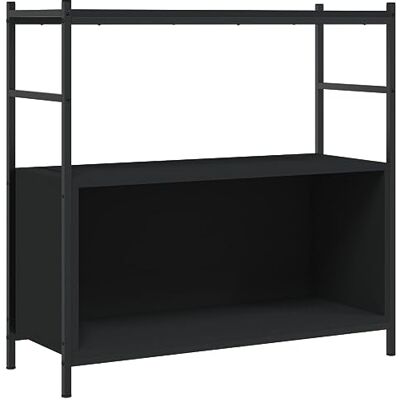 vidaXL Bibliothèque Noir 80x30x78,5 cm Bois d'ingénierie et Fer, étagères, étagère à Livres, Armoire de Rangement, Armoire à Livres - Publicité vidaXL Bibliothèque Noir 80x30x78,5 cm Bois d'ingénierie et Fer, étagères, étagère à Livres, Armoire de Rangement, Armoire à Livres - Publicité