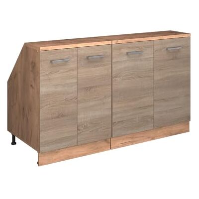 Vicco Meuble sous Pente R-Line, Sonoma, 140cm Lot de 2 caissons 60 cm de Profondeur, Convient aux Murs inclinés et à Une Installation de Cuisine Variable - Publicité Vicco Meuble sous Pente R-Line, Sonoma, 140cm Lot de 2 caissons 60 cm de Profondeur, Convient aux Murs inclinés et à Une Installation de Cuisine Variable - Publicité