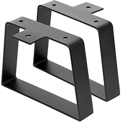 Signstek Pieds de Table trapézoïdaux Noirs de pour Meubles en métal, matériau en Fer Robuste et Design Moderne Industriel pour Table Basse, Bureau Moderne, Table de Chevet, Banc (15cm) - Publicité Signstek Pieds de Table trapézoïdaux Noirs de pour Meubles en métal, matériau en Fer Robuste et Design Moderne Industriel pour Table Basse, Bureau Moderne, Table de Chevet, Banc (15cm) - Publicité