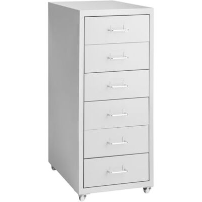 tectake ® Caisson Bureau Meuble de Rangement Armoire de Bureau métallique Industriel 41 x 28 x 69 cm Meuble tiroir Rangement avec 6 Tiroirs pour Rangement Papier administratif - Publicité tectake ® Caisson Bureau Meuble de Rangement Armoire de Bureau métallique Industriel 41 x 28 x 69 cm Meuble tiroir Rangement avec 6 Tiroirs pour Rangement Papier administratif - Publicité