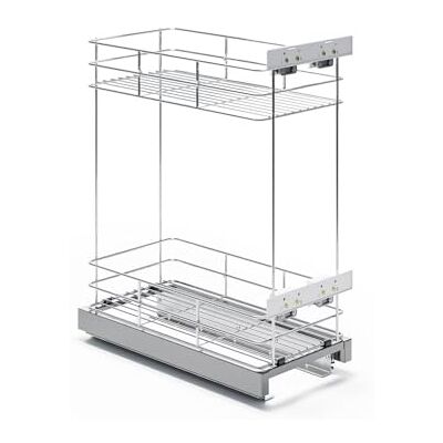 ATM Panier Amovible pour Cuisine, Chariot Coulissant amortissant en Acier Inoxydable, Extraction Totale 30 cm – Cargo Soft-Close Sortie Totale réglage 3D façade – Chrome Brillant - Publicité ATM Panier Amovible pour Cuisine, Chariot Coulissant amortissant en Acier Inoxydable, Extraction Totale 30 cm – Cargo Soft-Close Sortie Totale réglage 3D façade – Chrome Brillant - Publicité