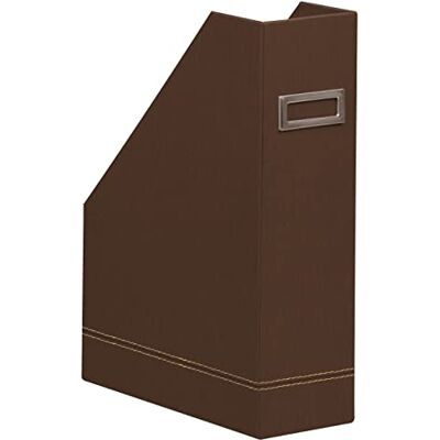 Rhodia 194540C Porte-Revues Bronze -10 x 25 x 31 cm Piqûres Sellier Orange Extérieur Simili Cuir-Collection Home Office rama Organisation de Bureau & Rangement Design - Publicité Rhodia 194540C Porte-Revues Bronze -10 x 25 x 31 cm Piqûres Sellier Orange Extérieur Simili Cuir-Collection Home Office rama Organisation de Bureau & Rangement Design - Publicité