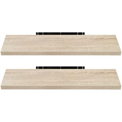 EUGAD Étagère Murale Lot de 2 étagères tablettes Style Moderne en Bois,100x22,9x3,8cm Chêne Jaune 0118QJ-2 - Publicité EUGAD Étagère Murale Lot de 2 étagères tablettes Style Moderne en Bois,100x22,9x3,8cm Chêne Jaune 0118QJ-2 - Publicité