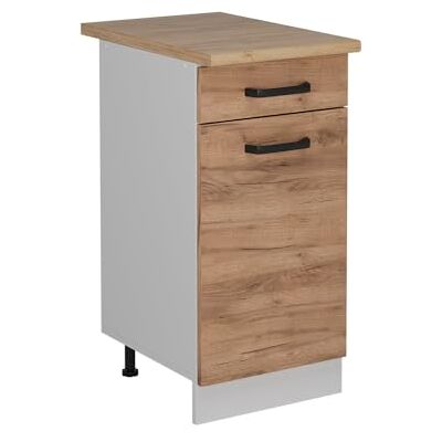 Vicco Meuble Cuisine R-Line, Chêne de Force doré, 40cm PT Chêne, pour Une Combinaison Libre au Sein de systèmes de Cuisine modulaires - Publicité Vicco Meuble Cuisine R-Line, Chêne de Force doré, 40cm PT Chêne, pour Une Combinaison Libre au Sein de systèmes de Cuisine modulaires - Publicité