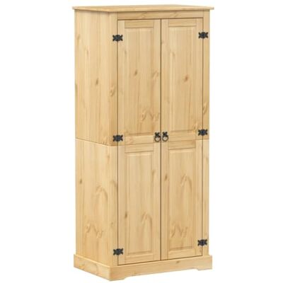 vidaXL Garde robe Corona 76x50x170 cm bois de pin massif - Publicité vidaXL Garde robe Corona 76x50x170 cm bois de pin massif - Publicité