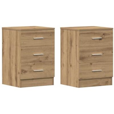 vidaXL Tables de Chevet 2 pcs chêne Artisanal 38x35x55 cm, Meuble de Chevet, Table d'appoint, Armoire de lit, Armoire de Chevet, Table de Nuit - Publicité vidaXL Tables de Chevet 2 pcs chêne Artisanal 38x35x55 cm, Meuble de Chevet, Table d'appoint, Armoire de lit, Armoire de Chevet, Table de Nuit - Publicité