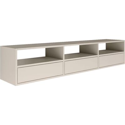Selsey Meuble TV Suspendu 150 cm Gris Cachemire 3 Abattants & Niches Ouvertes Design Moderne & Fonctionnel pour Intérieur Contemporain - Publicité Selsey Meuble TV Suspendu 150 cm Gris Cachemire 3 Abattants & Niches Ouvertes Design Moderne & Fonctionnel pour Intérieur Contemporain - Publicité