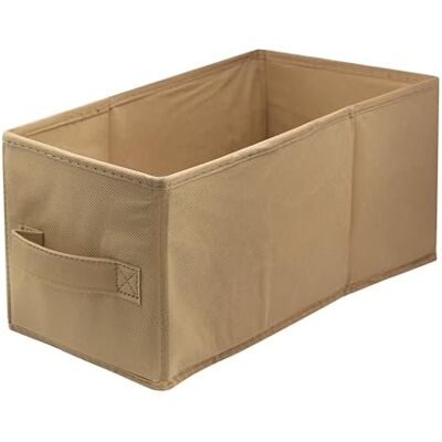 lavita Boîte de rangement en tissu Boîtes de rangement pliantes 15 x 31 x 15 cm Tiroir Boîte de rangement Tiroir Systèmes de rangement pour les vêtements 1 pièce (brun clair) - Publicité lavita Boîte de rangement en tissu Boîtes de rangement pliantes 15 x 31 x 15 cm Tiroir Boîte de rangement Tiroir Systèmes de rangement pour les vêtements 1 pièce (brun clair) - Publicité