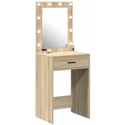 vidaXL Sonoma Chêne Panneau de Particules 50 x 41 x 135 cm Miroir avec Lumières - Type de Produit - Publicité vidaXL Sonoma Chêne Panneau de Particules 50 x 41 x 135 cm Miroir avec Lumières - Type de Produit - Publicité