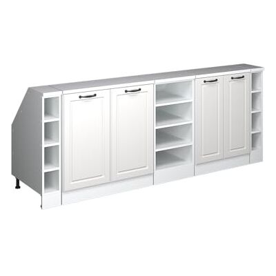 Vicco Meuble sous Pente R-Line, Blanc Campagne, 210cm Lot de 5 caissons 60 cm de Profondeur, Convient aux Murs inclinés et à Une Installation de Cuisine Variable - Publicité Vicco Meuble sous Pente R-Line, Blanc Campagne, 210cm Lot de 5 caissons 60 cm de Profondeur, Convient aux Murs inclinés et à Une Installation de Cuisine Variable - Publicité