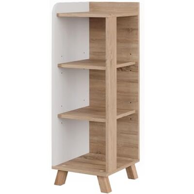Vicco Armoire Midisch Karen, Sonoma/Blanc, 30x90cm avec 4 étagères, Convient pour Le Rangement des Accessoires de Salle de Bain et des Serviettes - Publicité Vicco Armoire Midisch Karen, Sonoma/Blanc, 30x90cm avec 4 étagères, Convient pour Le Rangement des Accessoires de Salle de Bain et des Serviettes - Publicité