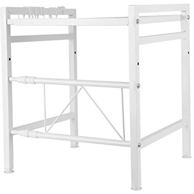 LANTUS Meuble Rangement de Cuisine Support Four Micro-Ondes avec 2 Niveaux d'étagère Extensible en Hauteur & Largeur- avec 3 Crochets Parfaits pour accrocher Vos ustensiles de Cuisine - Publicité LANTUS Meuble Rangement de Cuisine Support Four Micro-Ondes avec 2 Niveaux d'étagère Extensible en Hauteur & Largeur- avec 3 Crochets Parfaits pour accrocher Vos ustensiles de Cuisine - Publicité