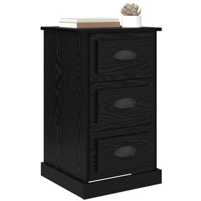 vidaXL Cabinet de Chevet avec tiroir Chêne Noir 39 x 39 x 67,5 cm, Table de Nuit spacieuse, Meuble en Bois, Cabinet de Chevet Compact, pour Un Rangement stylé - Publicité vidaXL Cabinet de Chevet avec tiroir Chêne Noir 39 x 39 x 67,5 cm, Table de Nuit spacieuse, Meuble en Bois, Cabinet de Chevet Compact, pour Un Rangement stylé - Publicité