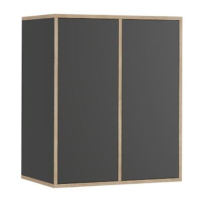 Vicco Etagère Tetrix, Anthracite, 63x75cm avec 2 Portes, adapté au Montage Mural pour Salle de Bain et Cuisine - Publicité Vicco Etagère Tetrix, Anthracite, 63x75cm avec 2 Portes, adapté au Montage Mural pour Salle de Bain et Cuisine - Publicité