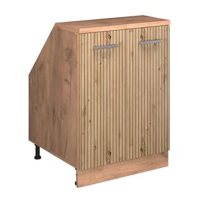 Vicco Meuble sous Pente R-Line, Chêne Artisan, 60cm 2 Portes, 60 cm de Profondeur, pour Une Combinaison Libre au Sein de systèmes de Cuisine modulaires - Publicité Vicco Meuble sous Pente R-Line, Chêne Artisan, 60cm 2 Portes, 60 cm de Profondeur, pour Une Combinaison Libre au Sein de systèmes de Cuisine modulaires - Publicité