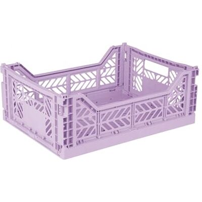 AYKASA Ay-Kasa Caisse pliante solide en plastique empilable Orchid Midi (40 x 30 x 14 cm) - Publicité AYKASA Ay-Kasa Caisse pliante solide en plastique empilable Orchid Midi (40 x 30 x 14 cm) - Publicité